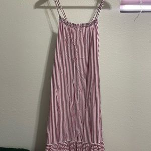 Zara Red and White Strappy Dress
